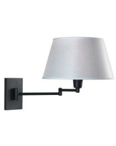 Kenroy Home Simplicity Wall-Mount Swing Arm Lamp, 14-1/2inW, Oil-Rubbed Bronze