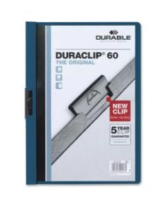 Durable Duraclip 60 Report Covers, 8 1/2in x 11in, Dark Blue