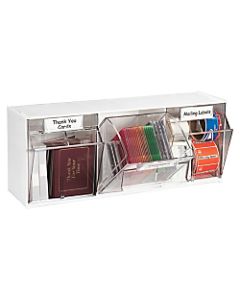 Deflect-O Interlocking Horizontal Tilt Bins, Small Size, Case Of 3