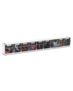 Deflect-O Interlocking Horizontal Tilt Bins, Small Size, Case Of 9