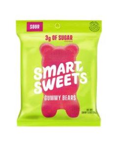 SmartSweets Sour Gummy Bears, 1.8 Oz, Pack Of 12 Bags