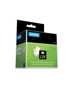 Dymo Non-Adhesive LabelWriter Name Badge Labels, 2.44in x 4.19in, White, Roll Of 250