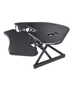Lorell Corner Desk Riser, 45-13/16in x 23-1/4in, Black