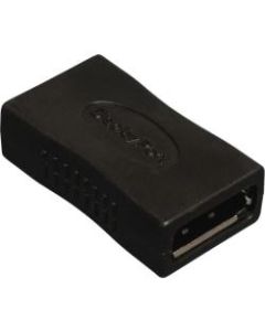 Tripp Lite Compact DisplayPort Coupler Gender Changer (F/F) - 1 x DisplayPort Female Digital Audio/Video - 1 x DisplayPort Female Digital Audio/Video - Black
