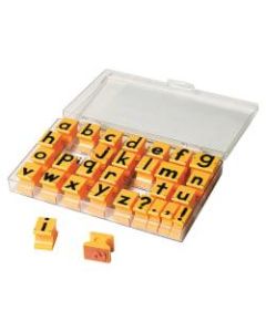 Educational Insights Lowercase Alphabet Stamps - Custom Message StampPlastic Housing - 30 / Set