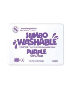 Ready 2 Learn Jumbo Washable Unscented Stamp Pads, 6 1/4in x 4in, Purple, Pack Of 2