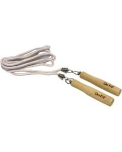 GoFit Classic Jump Rope - 108in Length - Steel, Polypropylene, Wood