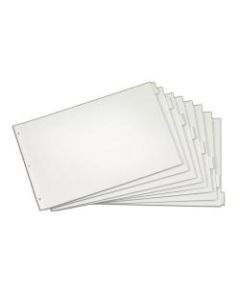 Cardinal Tabloid Paper Index Dividers, 11in x 17in, 8-Tab, Clear