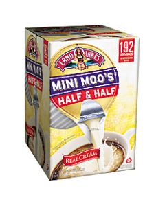 Land OLakes Mini Moos Half-And-Half Liquid Coffee Creamer, Original Flavor, 0.28 Oz Single Serve x 192