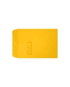 LUX #9 1/2 Open-End Window Envelopes, Top Left Window, Self-Adhesive, Sunflower, Pack Of 500