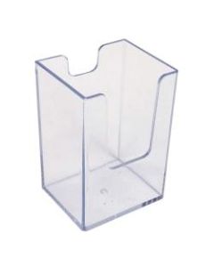 Azar Displays Deep Vertical Business/Gift Card Holders, 3-1/2inH x 2-15/16inW x 1-15/16inD, Clear, Pack Of 10 Holders