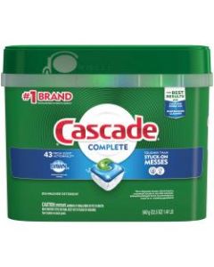 Cascade Complete ActionPacs Dishwasher Detergent Pods, Fresh Scent, Box Of 43