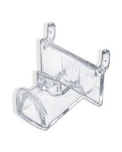 Azar Displays Plastic Eyeglass Holders For Pegboards, 2-1/4inH x 2-1/4inW x 1-3/4inD, Clear, Pack Of 25 Eyeglass Holders