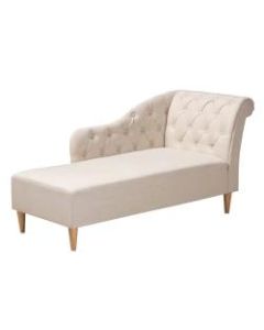 Baxton Studio 9699 Chaise Lounge, Beige