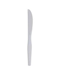 Dixie Plastic Utensils, Medium-Weight Knives, White, Box Of 100 Knives