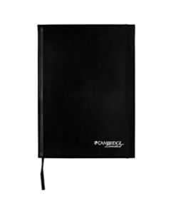 Mead Cambridge Casebound Notebook, 11in x 8 1/2in, 1 Subject, Legal Ruled, 160 Pages (80 Sheets), Black