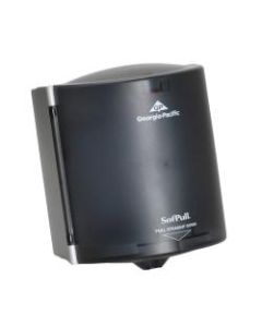 Georgia-Pacific SofPull Center-Pull Towel Dispenser, 11 1/2in x 9 1/4in x 8 3/4in, Smoke