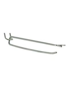 Azar Displays Galvanized Metal Flip Scan Hooks, 8in, Pack Of 50 Hooks
