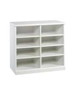 Sauder Craft Pro Series Open Storage Cabinet, 8 Shelves, White
