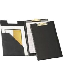 Cardinal Legal Pad Folio - 8 1/2in x 14in - 100 Sheet Capacity - 1 Inside Front Pocket(s) - Vinyl, Polyvinyl Chloride (PVC) - Black - 1 Each