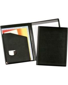 Cardinal Business Basic Desk Pad Holder - Letter - 9 1/2in x 12 1/2in Sheet Size - 100 Sheet Capacity - 1 Inside Front Pocket(s) - Vinyl, Polyvinyl Chloride (PVC) - Black - 14.08 oz - 1 Each