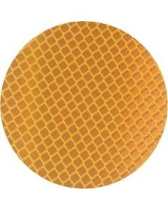 3M 989 Reflective Labels, 3in x 3in, Amber, Case Of 50