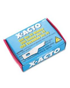 X-Acto X-Life No. 16 Scoring Blades - #16 - Rust Resistant, Self-sharpening, Lightweight - Carbon Steel - 100 / Box - Silver