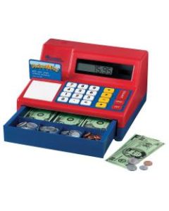 Learning Resources Pretend & Play Calculator Cash Register, 5 3/4inH x 9 1/2inW x 10 1/2inD, Grades Pre-K - 3