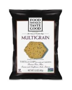 General Mills Multigrain Tortilla Chips - Fat-free, Non-GMO, Gluten-free - 1.50 oz - 24 / Carton