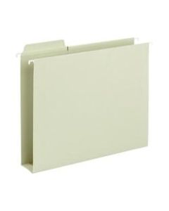 Smead FasTab Hanging Box Bottom File Folders, 2in Expansion, Letter Size, Moss, Box Of 20