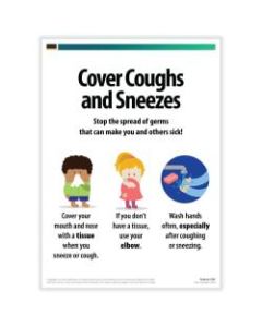 ComplyRight Cover Coughs And Sneezes Poster, English, 10in x 14in
