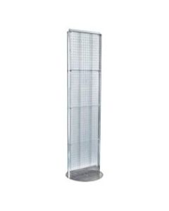 Azar Displays 2-Panel Pegboard Floor Display, 60in x 16in, Clear