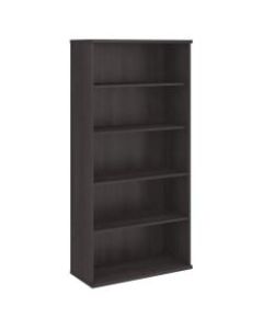 Bush Business Furniture Studio C 5 Shelf Bookcase, Storm Gray, Standard Delivery