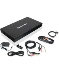 IOGEAR 8-Port USB HDMI KVM Switch with Audio (TAA Compliant) - 8 Computer(s) - 1 Local User(s) - 1920 x 1200 - 12 x USB - 9 x HDMI - Rack-mountable - 1U - TAA Compliant