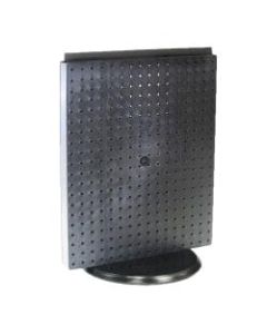 Azar Displays Double-Sided Plastic Revolving Pegboard Counter Display, 20-1/4inH x 16inW x 9inD, Black
