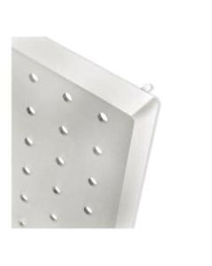 Azar Displays Pegboard Wall Panels, 20-5/8inH x 8inW x 7/8inD, White, Pack Of 2 Panels