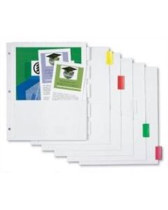 Avery Pocket Insertable Dividers - 5 Tab(s) - 5 Tab(s)/Set - Assorted Paper Divider - Multicolor Tab(s) - 5 / Set