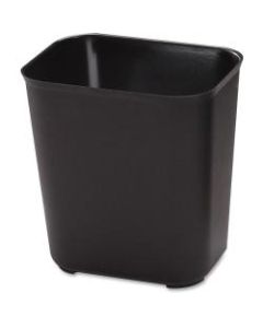 Rubbermaid Fire-Resistant Wastebasket, 7 Gallons, 15 1/2in x 14 1/2in, Black