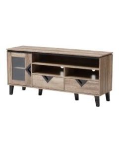Baxton Studio Nikita TV Stand, Light Brown