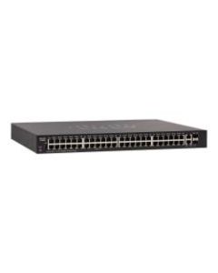 Cisco 250 Series SG250-50HP - Switch - L3 - smart - 48 x 10/100/1000 (PoE+) + 2 x combo Gigabit Ethernet/Gigabit SFP - rack-mountable - PoE+ (192 W)