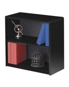Safco Value Mate Steel Bookcase, 2 Shelves, Black