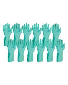 ProGuard Flock Lined Nitrile Gloves, Large, Medium, Pack Of 12