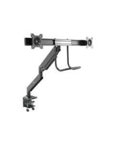 StarTech.com Desk Mount Dual Monitor Arm - Ergonomic VESA Mount 32in (17.6lb) Displays - Crossbar Handle for Full Motion - C-Clamp/Grommet