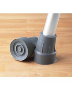 Guardian Super Crutch Tips, Large, 7/8in, Gray, Case Of 8 Pairs