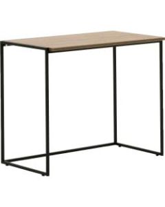 Allermuir Crate 36inW Compact Desk, Walnut/Black