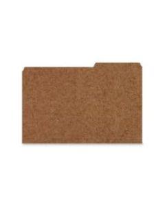 Smead 2/5 Tab Cut Letter Recycled Top Tab File Folder - 8 1/2in x 11in - 3/4in Expansion - Top Tab Location - Right Tab Position - Kraft - Kraft - 10% - 100 / Box