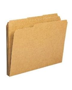 Office Depot Brand File Folders, 1/3 Cut, Legal Size (8-1/2in x 14in), 3/4in Expansion, Kraft, Box Of 100
