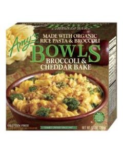 Amys Broccoli & Cheddar Bake Bowls, 9.5 Oz, Pack Of 3 Bowls