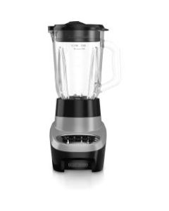 Black & Decker PowerCrush Multi-Function Silver Blender - 700 W - 4 Speed Setting(s) - 6 Cup - 120 V AC - Glass, Rubber - White, Silver