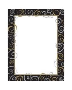 Gartner Studios Design Paper, 8 1/2in x 11in, 60 Lb, Silver And Gold, Pack Of 100 Sheets